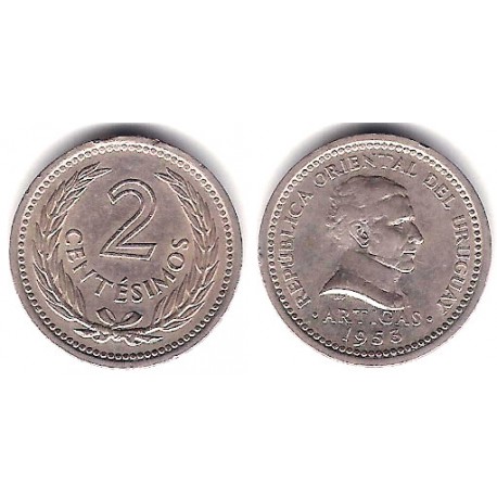 (33) Uruguay. 1953. 2 Centesimos (MBC)