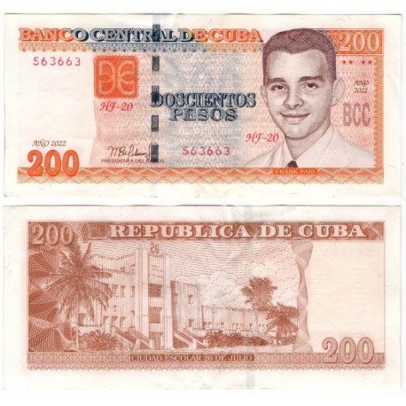 (130) Cuba. 2022. 200 Pesos (MBC+)