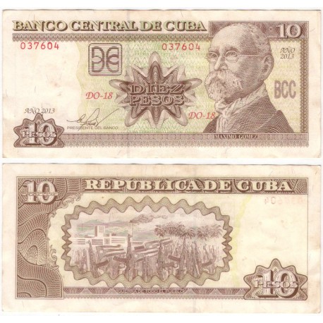 (117o) Cuba. 2013. 10 Pesos (MBC)