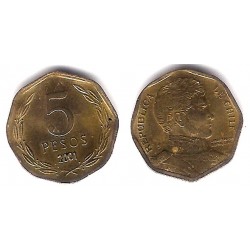 (232) Chile. 2001. 5 Pesos (EBC)