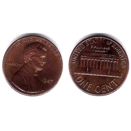 (201b) Estados Unidos de América. 1987. 1 Cent (MBC)