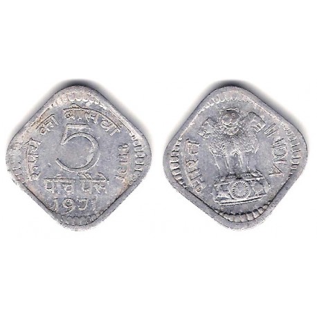 (18.3) India. 1971. 5 Paise (MBC)