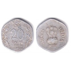 (44) India. 1986. 20 Paise (BC)