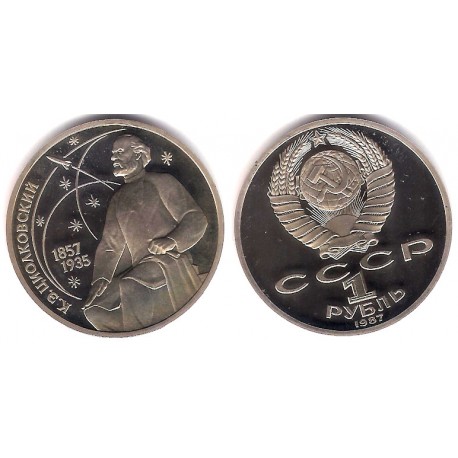 (Y205) Unión Soviética. 1987. 1 Rouble (Proof)