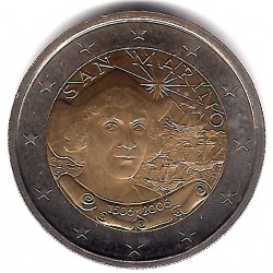 San Marino. 2006. 2 Euro (SC) Critoforo Colombo. SIN CARTERA