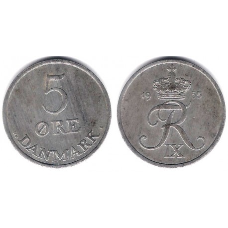 (843.1) Dinamarca. 1955. 5 Ore (MBC)