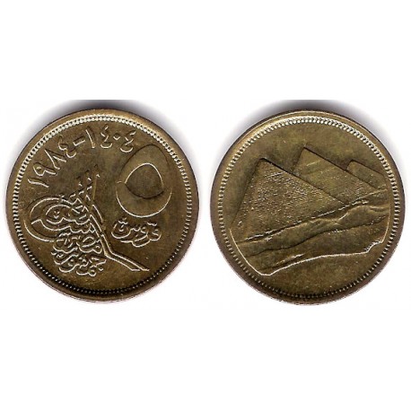 (622.1) Egipto. 1984. 5 Piastres (EBC)