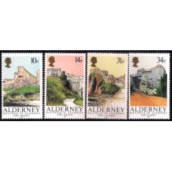 Alderney. 1986. Serie Completa (Nuevo) Fortalezas