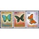 Nicaragua. 1986. Serie de 4 Valores (Usado) Fauna. Mariposas