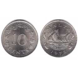 (11) Malta. 1972. 10 Cents (SC)