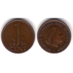 (180) Países Bajos. 1954. 1 Cent (MBC)