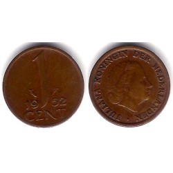 (180) Países Bajos. 1952. 1 Cent (MBC)