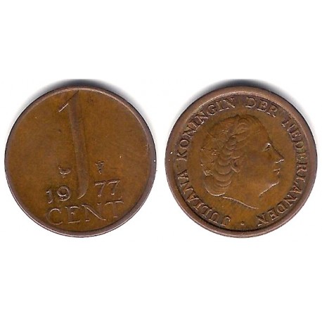 (180) Países Bajos. 1977. 1 Cent (MBC)