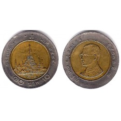 (Y227) Tailandia. 2002(2545). 10 Baht (MBC)