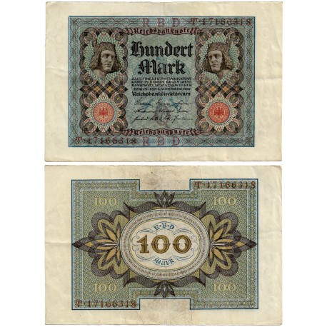 (69b) Imperio Alemán (Weimar). 1920. 100 Mark (EBC)