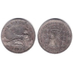 Gobierno Provisional. 1870*(18-70). 2 Pesetas (MBC-) (Plata) Ceca de Madrid SN-M