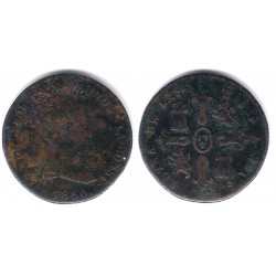 Isabel II. 1850. 8 Maravedi (BC/BC-) Ceca de Jubia