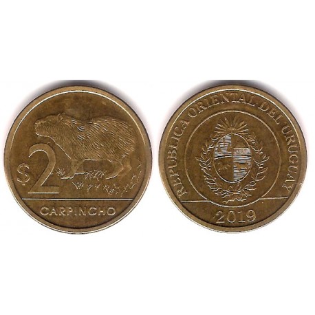 (136) Uruguay. 2019. 2 Pesos (EBC)