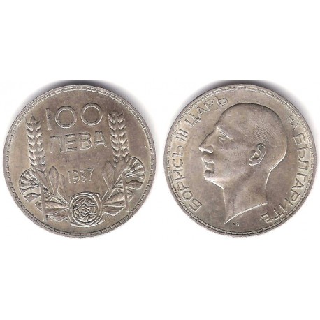 (45) Bulgaria. 1937. 10 Leva (MBC+) (Plata)