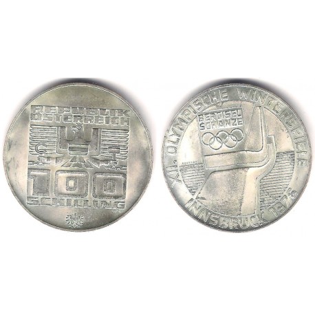 (2929) Austria. 1974. 100 Schilling (SC) (Plata)