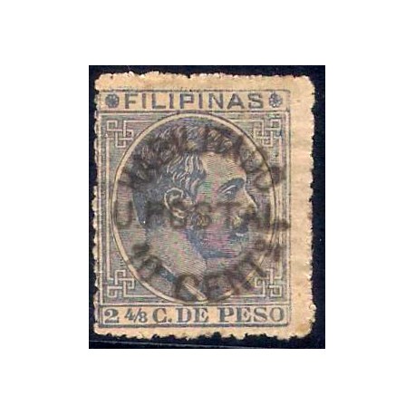 Filipinas Colonial. 1880-1883. 2 4/8 Centavos de Peso (Usado)