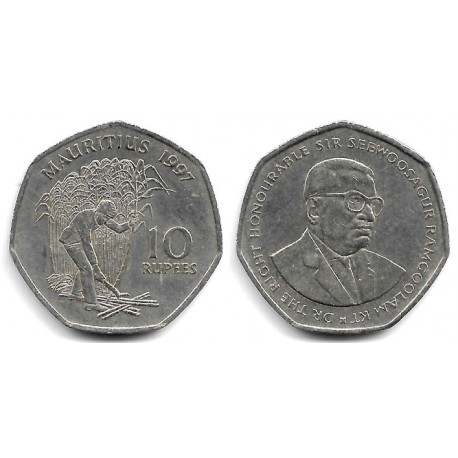 (61) Mauricio. 1997. 10 Rupees (MBC)