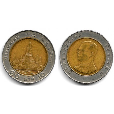 (Y227) Tailandia. 1994(2537). 10 Baht (BC)