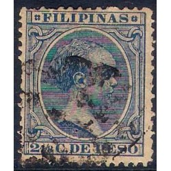 Filipinas Colonial. 1890. 2 4/8 Centavos de Peso (Usado)