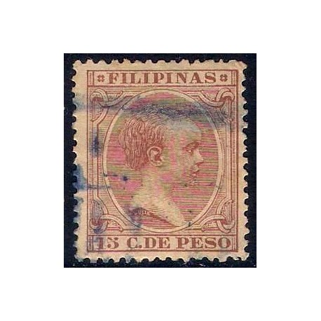 Filipinas Colonial. 1891-1893. 15 Centavos de Peso (Usado)