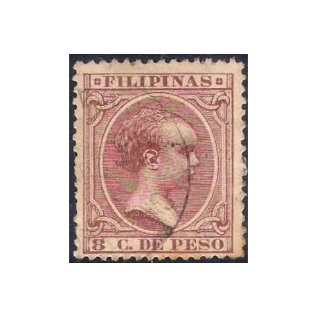 Filipinas Colonial. 1894. 8 Centavos de Peso (Usado)