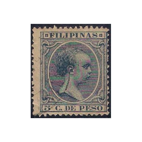 Filipinas Colonial. 1890. 5 Centavos de Peso (Usado)