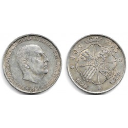 Estado Español. 1966*(19-66). 100 Pesetas (MBC) (Plata)