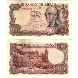 Estado Español. 1970. 100 Pesetas (SC) Serie 2M