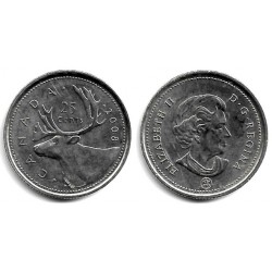 (493) Canadá. 2008. 25 Cents (EBC)