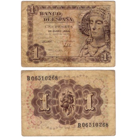 Estado Español. 1948. 1 Peseta (BC) Serie B