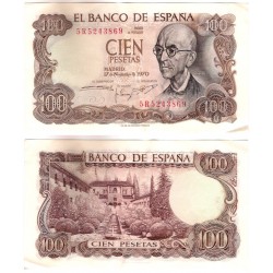 Estado Español. 1970. 100 Pesetas (EBC) Serie 5R