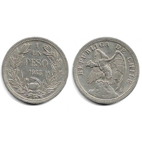 (176.1) Chile. 1933. 1 Peso (EBC)