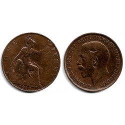 (810) Gran Bretaña. 1912. 1 Penny (BC/BC+)