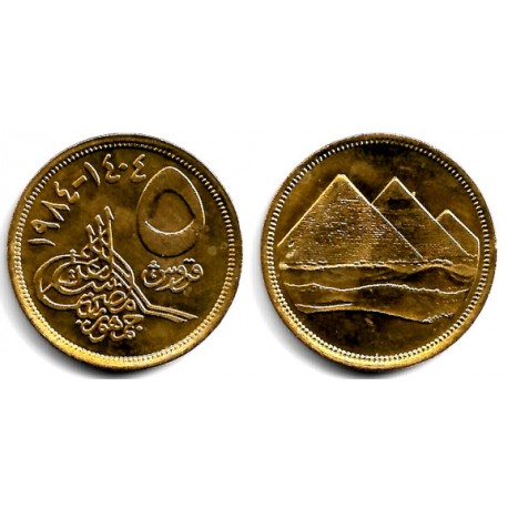 (622.1) Egipto. 1984. 5 Piastres (EBC+)