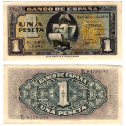 Estado Español. 1940. 1 Peseta (EBC) Serie E