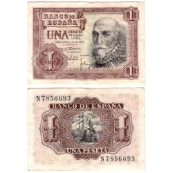 Estado Español. 1953. 1 Peseta (MBC+) Serie N