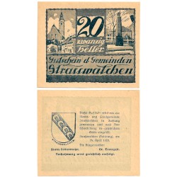 Straßwalchen (Salzburgo). 1920. 20 Heller (SC)