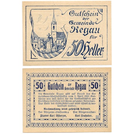 Regau (Alta Austria). 1920. 50 Heller (SC)