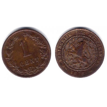 (107) Países Bajos. 1878. 1 Cent (BC+)