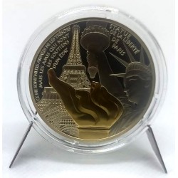 Francia. 2017. 10 Euro (Proof) (Plata) Statue de la Liberté Grenelle