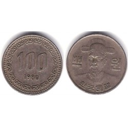 (9) Corea del Sur. 1980. 100 Won (MBC)