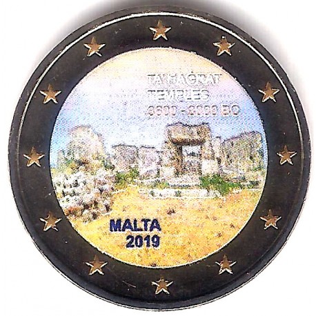 Malta. 2019. 2 Euro (SC) Coloreada