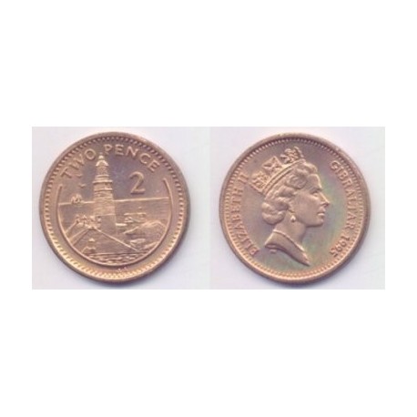 (21) Gibraltar. 1995. 2 Pence (SC)