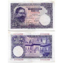 Estado Español. 1954. 25 Pesetas (MBC+) Serie I