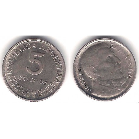 (43) Argentina. 1950. 5 Centavos (MBC+)